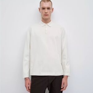 NWOT Lululemon Athletica Cream Long Sleeve Polo